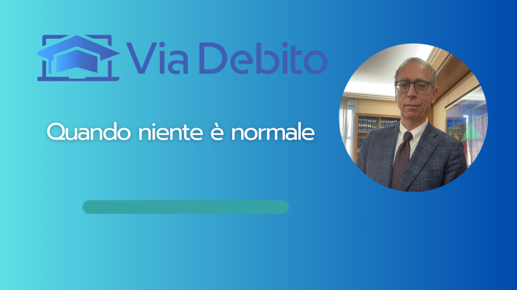 niente è normale quando aspetti un pignoramento